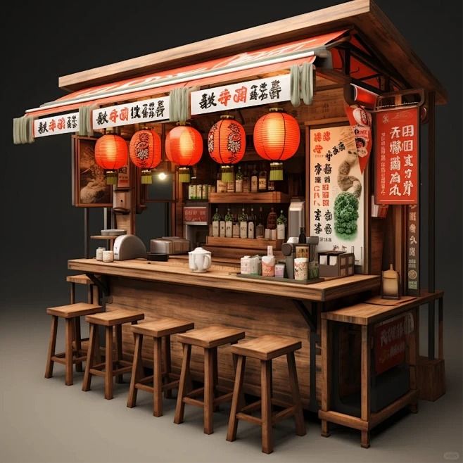日式烧鸟专属餐车 · 日式烧鸟